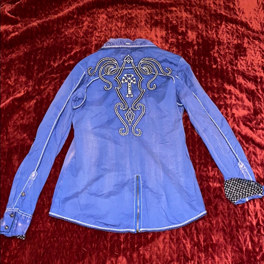 Ladies Button Down Long Sleeve Shirt Roar Brand